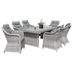 Ambia Garden ZAHRADNÍ JÍDELNÍ SET, kov, plast, sklo, textil obraz