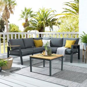 Ambia Garden ZAHRADNÍ SEDACÍ SOUPRAVA, 12dílné, dřevo, kov, textil obraz