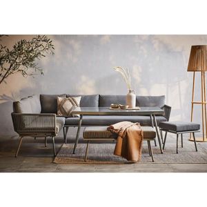 Ambia Garden ZAHRADNÍ JÍDELNÍ SET 5dílné, kov, plast, sklo, textil obraz