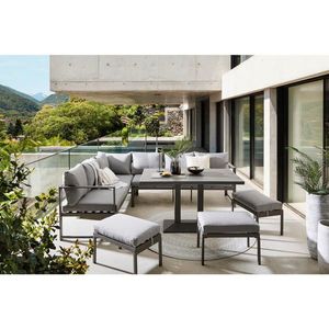 Ambia Garden ZAHRADNÍ JÍDELNÍ SET kov, textil obraz