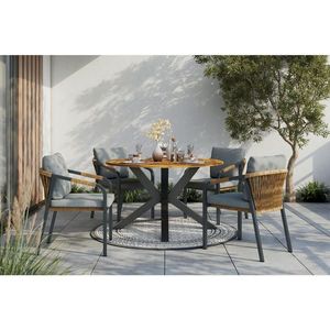 Ambia Garden ZAHRADNÍ STŮL, dřevo, kov, 130/75/130 cm obraz