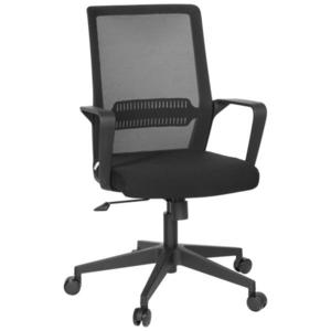 MID.YOU OTOČNÁ ŽIDLE, síťovina, plochá tkanina, černá obraz