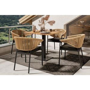 Ambia Garden ZAHRADNÍ STŮL, dřevo, kov, 80/80/76 cm obraz