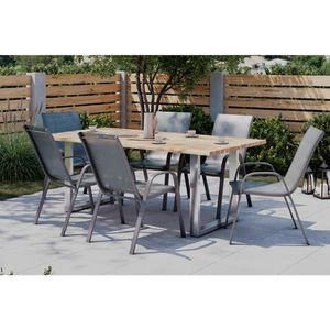 Ambia Garden ZAHRADNÍ STŮL, dřevo, kov, obraz
