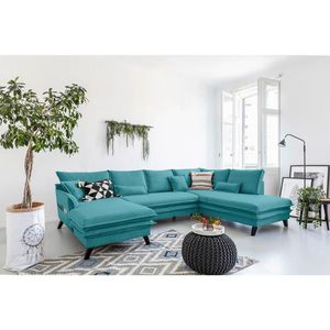 P & B SEDACÍ SOUPRAVA, textil, tyrkysová obraz