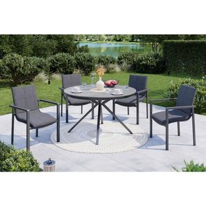 Ambia Garden ZAHRADNÍ STŮL, kov, keramika, 120/120/74 cm obraz