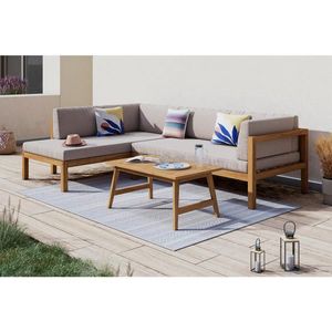 Ambia Garden TERASOVÁ SEDACÍ SOUPRAVA dřevo, textil obraz