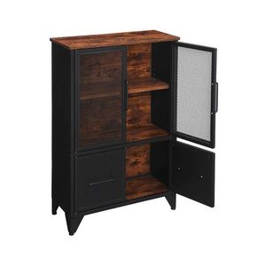 Boxxx KOMODA, hnědá, černá, 70/100/33 cm obraz