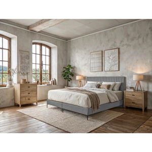 MID.YOU POSTEL BOXSPRING, 180/122 cm, šedá obraz