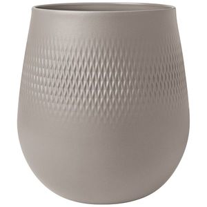 Váza Carré velká Manufacture Collier taupe, v. 20, 8 cm - Villeroy & Boch obraz