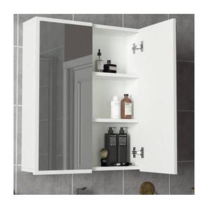 Koupelnová skříňka se zrcadlem KAYLA 78x60 cm bílá obraz