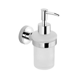 Aqualine Aqualine - Nástěnný dávkovač mýdla SAMBA 150 ml mléčné sklo/lesklý chrom obraz