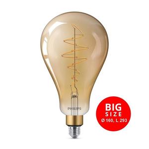 Philips LED Stmívatelná žárovka VINTAGE Philips A160 E27/6, 5W/230V 2000K obraz