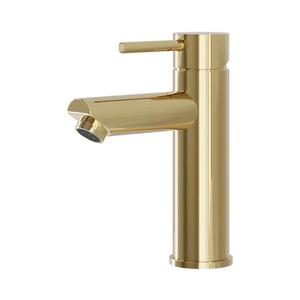 BATH DELUXE BATH DELUXE 28-017-03-64-02 - Umyvadlová baterie RINGSTED 17, 8 cm lesklá mosaz obraz