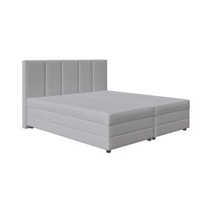 LAMIVEX Čalouněná postel s pružinovou matrací a úlož. prostorem ISABEL 180x200 sv. šedá obraz