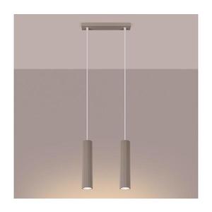 Brilagi Brilagi - Lustr na lanku CRESTO 2xGU10/10W/230V taupe obraz