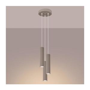 Brilagi Brilagi - Lustr na lanku CRESTO 3xGU10/10W/230V taupe obraz
