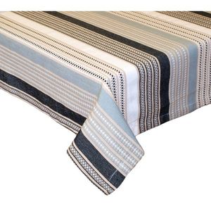 DÁREK -Ubrus bavlněný Stripe černý, obdélník 120 x 130 cm obraz