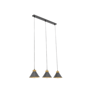 Detmer 70x17x110cm závěsná lineární 3 černý/zlatý obraz