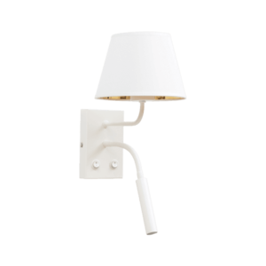 Vespillo 18x26x38cm nástěnné svítidlo 2A bílý/zlatý obraz