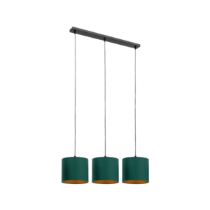Vespillo 18x75x105cm závěsná lineární 3 zelený/zlatý obraz