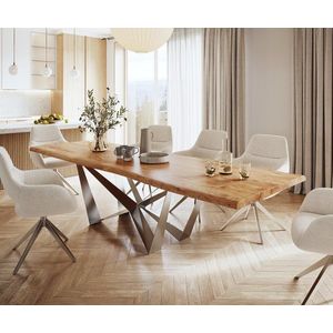 Jídelní stůl Edge 300x100 cm XL přírodní akácie live obraz