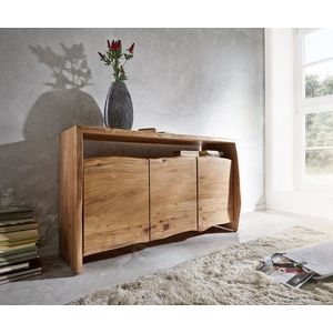 Komoda Live Edge 145 cm akácie přírodní 3 dvířka obraz