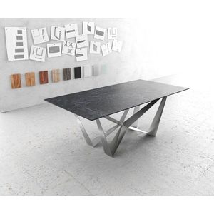 Hrana jídelního stolu 200x100cm Laminam® Ceramic Grey Středová obraz