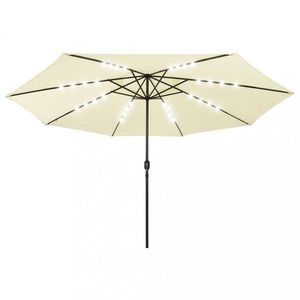 Zahradní slunečník s LED světly Ø 400 cm Dekorhome obraz