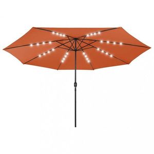 Zahradní slunečník s LED světly Ø 400 cm Dekorhome obraz