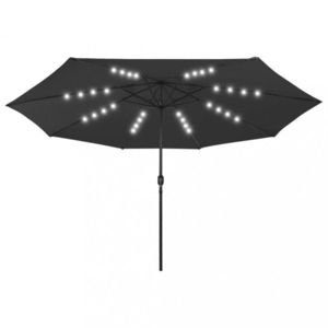 Zahradní slunečník s LED světly Ø 400 cm Dekorhome obraz