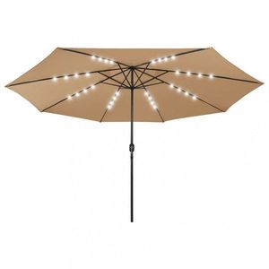 Zahradní slunečník s LED světly Ø 400 cm Dekorhome obraz