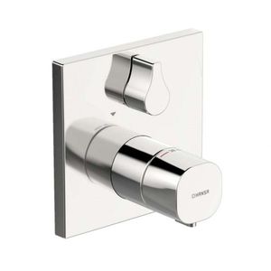 HANSA Living Termostatická baterie pod omítku pro 2 spotřebiče, s přepínačem, chrom 81143562 obraz