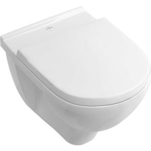 VILLEROY & BOCH O.novo Závěsné WC se sedátkem SoftClose, Combi-Pack, s CeramicPlus, bílá 5660H1R1 obraz