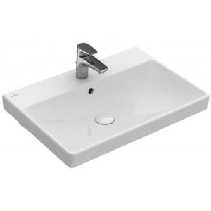 VILLEROY & BOCH Avento Umyvadlo nábytkové 65x47 cm, s přepadem, otvor pro baterii, CeramicPlus, alpská bílá 415865R1 obraz