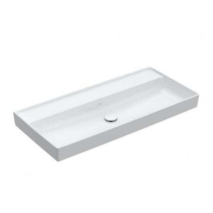 VILLEROY & BOCH Collaro Umyvadlo nábytkové 100x47 cm, bez přepadu, bez otvoru pro baterii, alpská bílá 4A33A301 obraz