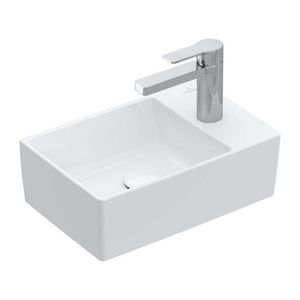 VILLEROY & BOCH Memento 2.0 Umývátko nábytkové 40x26 cm, bez přepadu, 1 otvor pro baterii, alpská bílá 43234G01 obraz
