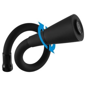 RAV Slezák COLORADO Umyvadlová/dřezová baterie s flexibilním ramínkem, Černá matná/Chrom, 1/2" CO106.5/13CMATC obraz