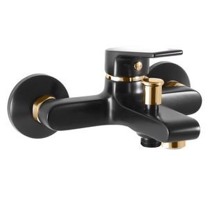 RAV Slezák COLORADO Vanová baterie, Černá matná/Zlatá, 150 mm CO154.5CMATZ obraz