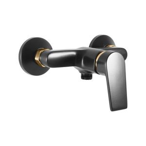 RAV Slezák COLORADO Sprchová baterie, Černá matná/Zlatá, 150 mm CO181.5CMATZ obraz