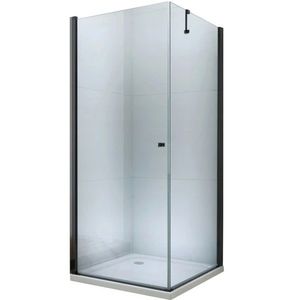MEXEN/S PRETORIA sprchový kout 70x70, transparent, černá 852-070-070-70-00 obraz