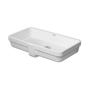 DURAVIT Vero Air Umyvadlo vestavné 64x35 cm, s přepadem, bez otvoru pro baterii, bílá 0384600000 obraz