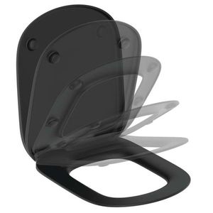 IDEAL STANDARD Tesi WC sedátko softclose, černá T3529V3 obraz