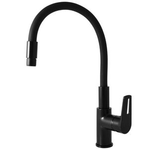 RAV Slezák COLORADO Dřezová baterie s flexibilním ramínkem, Černá matná, 1/2" CO219.5/10CMAT obraz