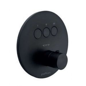 PAFFONI Compact Box Termostatická baterie pod omítku, pro 3 spotřebiče, matná černá CPT019NO obraz