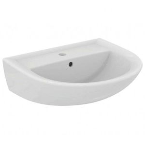 IDEAL STANDARD Eurovit Umyvadlo 55x46 cm, s přepadem, otvor pro baterii, bílá W332601 obraz