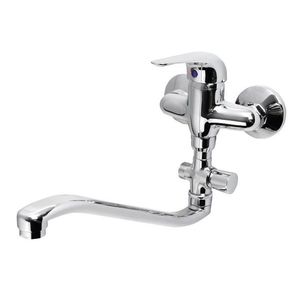 AQUALINE 35 nástěnná umyvadlová/vanová baterie, rozteč 100, chrom 52140 obraz