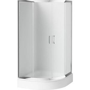 DEANTE Funkia chrom Sprchový kout, půlkulatý, 90x90 cm výška 170 cm KYP_653K obraz