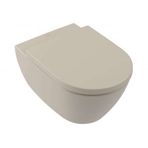 VILLEROY & BOCH Subway 2.0 Závěsné WC, DirectFlush, CeramicPlus, Almond 5614R0AM obraz