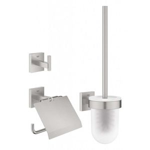 GROHE QuickFix Start Cube Set doplňků pro toaletu 3 v 1, supersteel 41123DC0 obraz